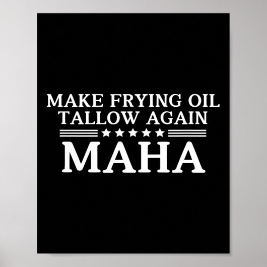 Maha Make Frying Oil Tallow opnieuw stoppen met za Poster (Voorkant)