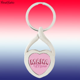 MAHA Mama, Maak Amerika weer gezond Roze 🇺🇸 Sleutelhanger