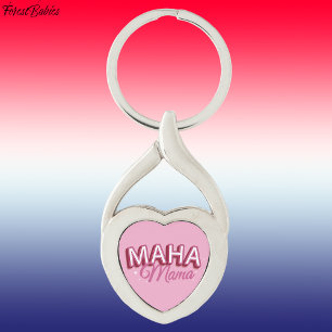 MAHA Mama, Maak Amerika weer gezond Roze 🇺🇸 Sleutelhanger
