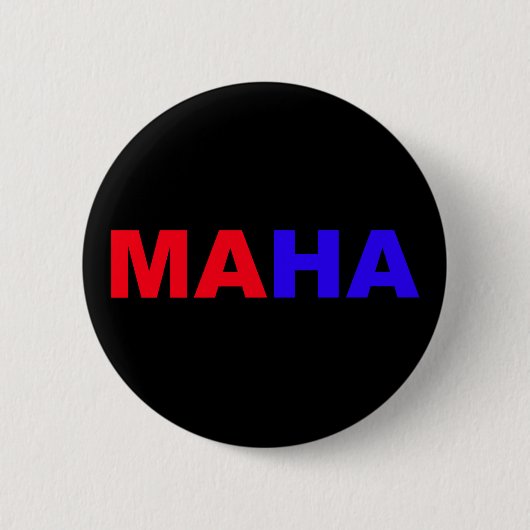 MAHA RONDE BUTTON 5,7 CM (Voorkant)