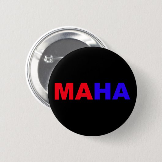 MAHA RONDE BUTTON 5,7 CM (Voorkant /achterkant)