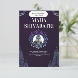 Maha Shivaratri Gebed Kaart 2025