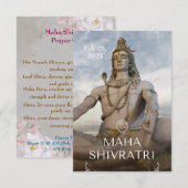 Maha Shivaratri Gebed Kaart 2025 (Voorkant / Achterkant)