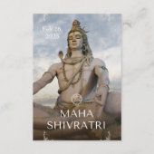 Maha Shivaratri Gebed Kaart 2025 (Voorkant)