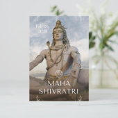 Maha Shivaratri Gebed Kaart 2025 (Staand voorkant)