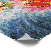 Maha Vishnu en Lakshmi-Poster Poster (Hoek)