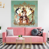 MAHA VISHNU - Wrapped Canvas Afdruk (Insitu (Woonkamer))