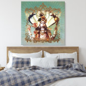 MAHA VISHNU - Wrapped Canvas Afdruk (Insitu (Slaapkamer))