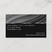 Mahaghoni Textuur Houten Houtkorrel Logo Grijs Visitekaartje (Achterkant)