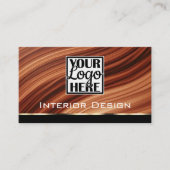 Mahaghoni Textuur Houten planken Houten Korrel Log Visitekaartje (Voorkant)