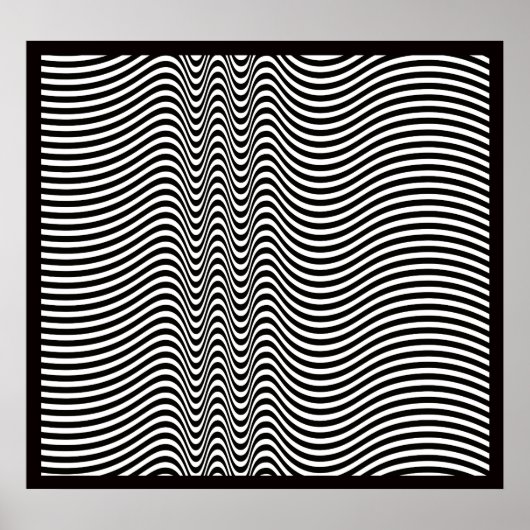 Mahagonia Op Art Poster (Voorkant)