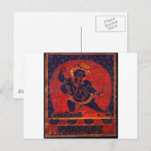 Mahakala, 12th century briefkaart (Voorkant / Achterkant)