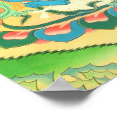 Mahakala met zes armen poster (Hoek)