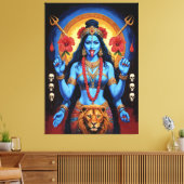 Mahakali Canvas Afdruk (Insitu (Woonkamer))