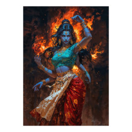Mahakali – Het Levende Vuur Foto Afdruk