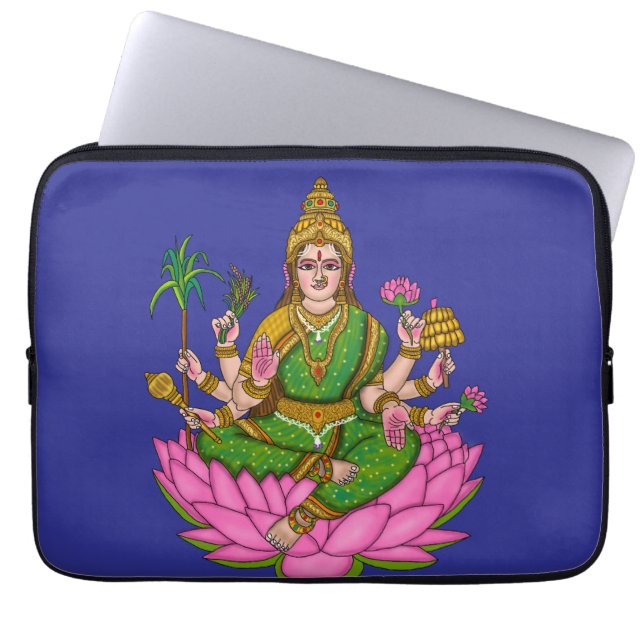 Mahalakshmi  laptop sleeve (Voorkant)
