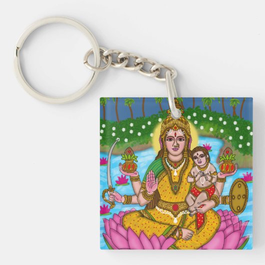 Mahalakshmi-sleutelhanger Sleutelhanger (voorkant)