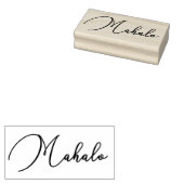 Mahalo1 Rubber Stamp Rubberstempel (Gestempeld)
