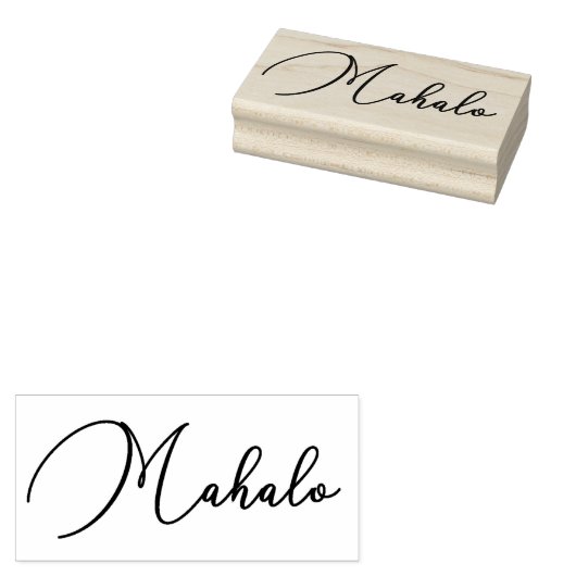 Mahalo1 Rubber Stamp Rubberstempel (Gestempeld)