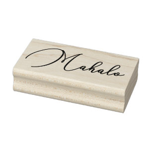 Mahalo1 Rubber Stamp Rubberstempel