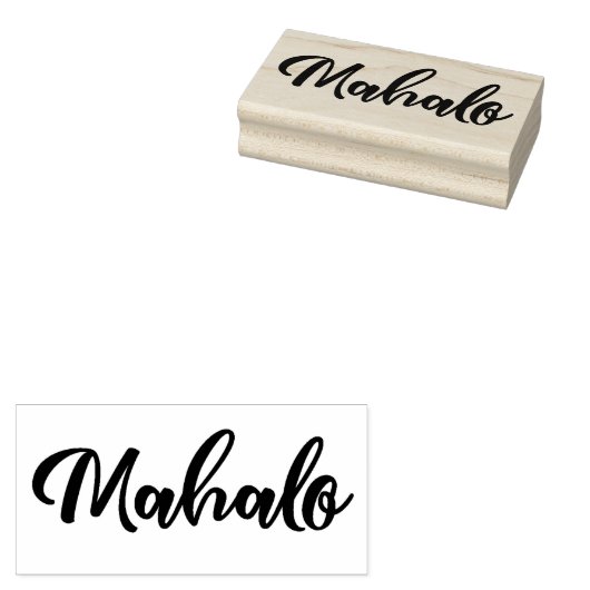 Mahalo3 Rubberstempel (Gestempeld)