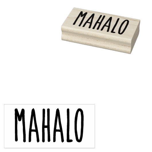 Mahalo5 Rubberstempel (Gestempeld)