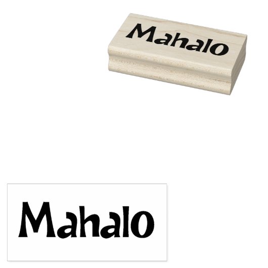 Mahalo6 Rubberstempel (Gestempeld)