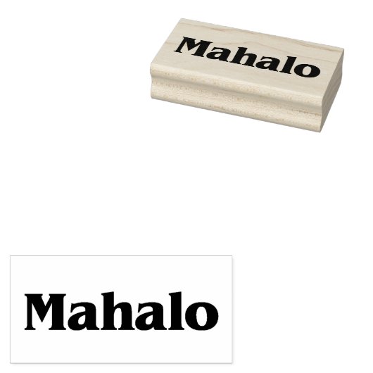 Mahalo7 Rubberstempel (Gestempeld)