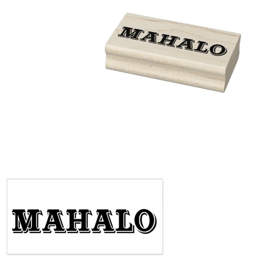 Mahalo8 Rubberstempel (Gestempeld)