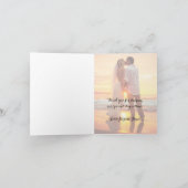 Mahalo 2 het Huwelijk van de Foto dankt u nota Bedankkaart (Binnen)