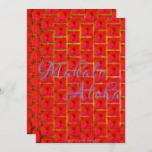 Mahalo Aloha Valentijnsdag, Feestdagenkaart (Voorkant / Achterkant)