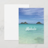 Mahalo  bedankkaart (Voorkant / Achterkant)