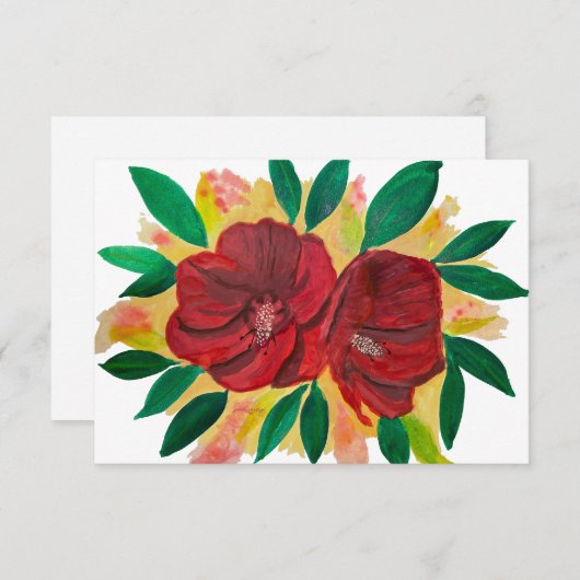 Mahalo Bedankkaart (Voorkant / Achterkant)