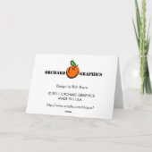 Mahalo Bedankkaart (Achterkant)