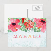 Mahalo bedankkaart, Mahalo kaart (Voorkant / Achterkant)