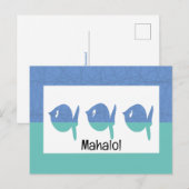 Mahalo bedankt briefkaart (Voorkant / Achterkant)