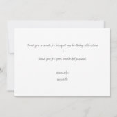 mahalo | bloem | tropisch | groen | Dank u wel Bedankkaart (Achterkant)