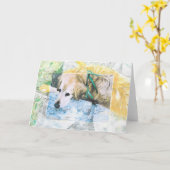 "Mahalo", de edele techniek die in 1970 werd gecre Kaart (Gele Bloem)