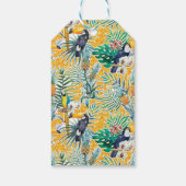 Mahalo Favor Tag | Toucans & Ananas Cadeaulabel (Achterkant)