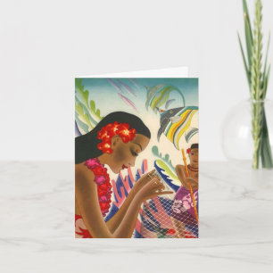 Mahalo Hartelijk dank! Hawaiian Tropical Fish Lei Bedankkaart