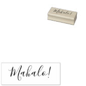 Mahalo | Hawaïaans | Dank u wel | Dagelijkse stijl Rubberstempel (Gestempeld)