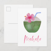 Mahalo Hawaii Destination Resort Douche Dank u Briefkaart (Voorkant / Achterkant)