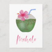 Mahalo Hawaii Destination Resort Douche Dank u Briefkaart (Voorkant)