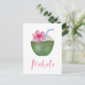 Mahalo Hawaii Destination Resort Douche Dank u Briefkaart (Staand voorkant)