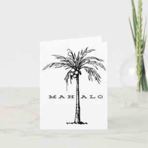 Mahalo Hawaii van het eiland. Voel de Aloha Spir Kaart