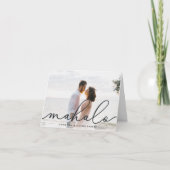 Mahalo | Hawaiian Wedding Foto: Dank u Bedankkaart (Voorkant)