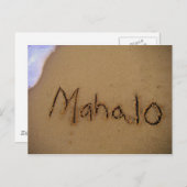 Mahalo in het Briefkaart Sand (Voorkant / Achterkant)