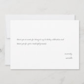 mahalo | Minimal Tropical blauwgroen dank u Bedankkaart (Achterkant)