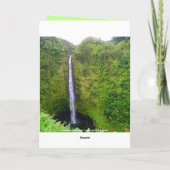 Mahalo Nui Loa, Hawaï, Akaka Herfsten, Kaart (Achterkant)