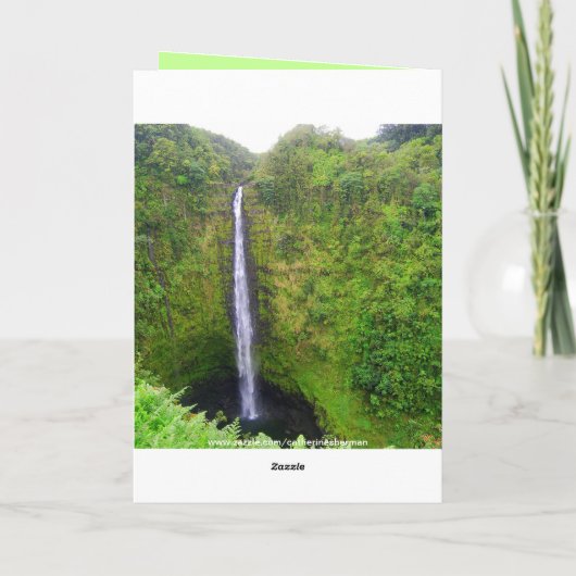 Mahalo Nui Loa, Hawaï, Akaka Herfsten, Kaart (Achterkant)